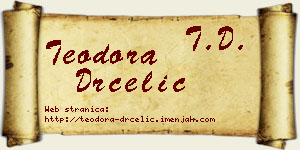 Teodora Drčelić vizit kartica